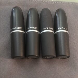 Authentic Mac cosmetics lipsticks never worn only two of them have been swatched